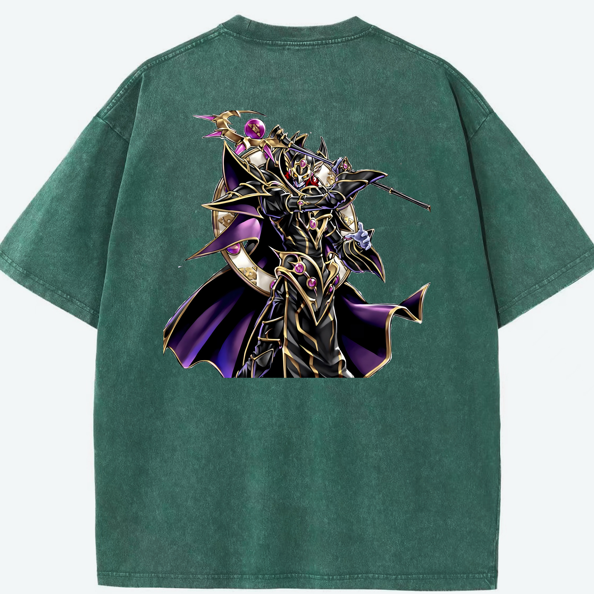 （画像用） 遊☆戯☆王 Yu-Gi-Oh! 綿100% ヴィンテージ風 半袖Tシャツ（背面プリント）